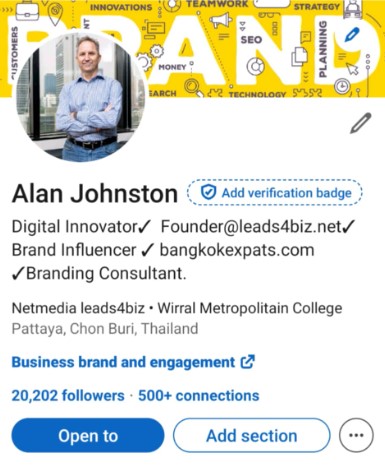 add me on  Linkedin